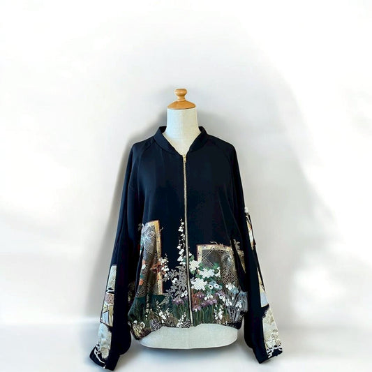 [Kuroyanagi collection] MA1 Jacket - Flower cart