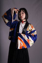 [Sample collection] Kimono jacket and long skirt Blue
