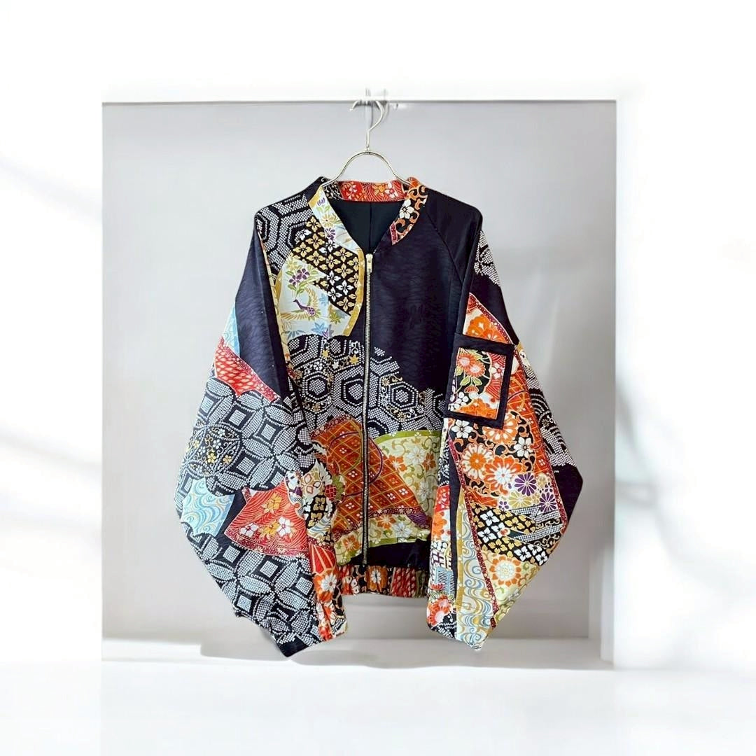 Kuroyanagi collection] MA1 Jacket - Black Flower – J SAMURAI