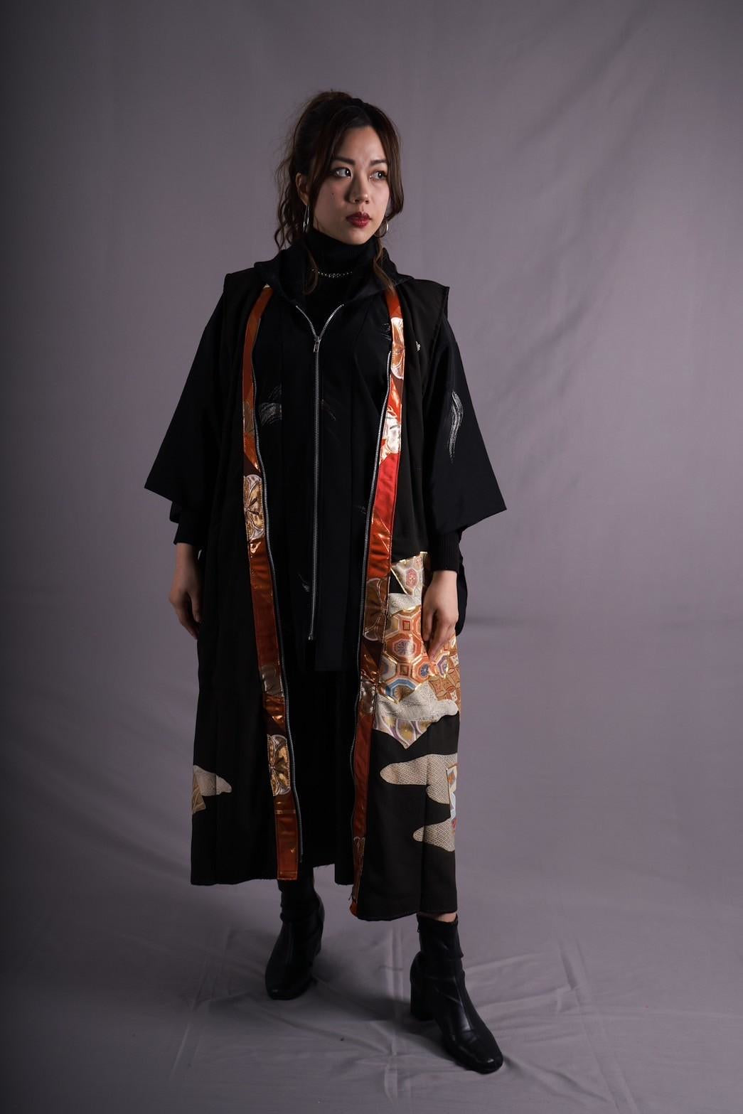 [Sample collection] Kimono sleeveless long coat 1