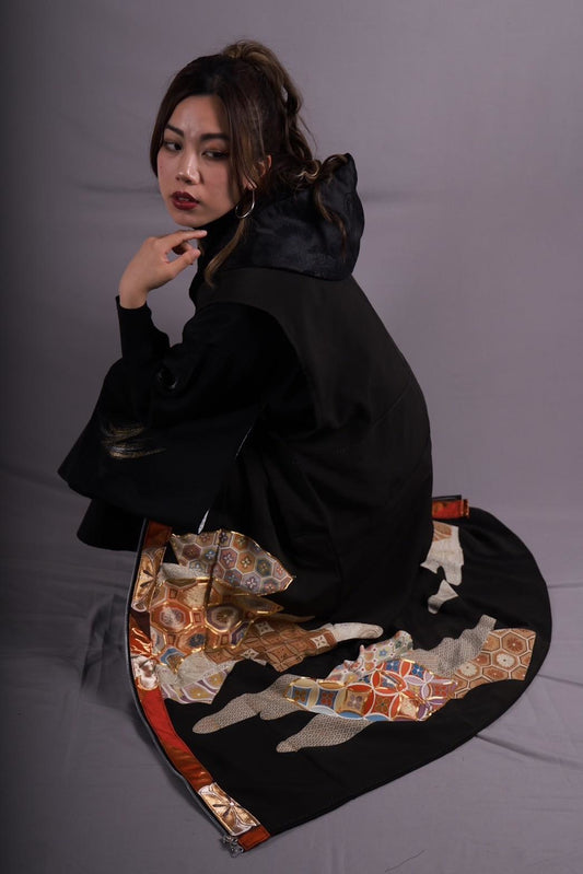 [Sample collection] Kimono Hoodie long jackt 1