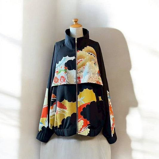 [Kuroyanagi collection] Truck Jacket - Flowers and Birds