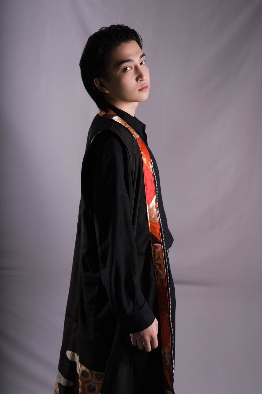 [Sample collection] Kimono sleeveless long coat 1