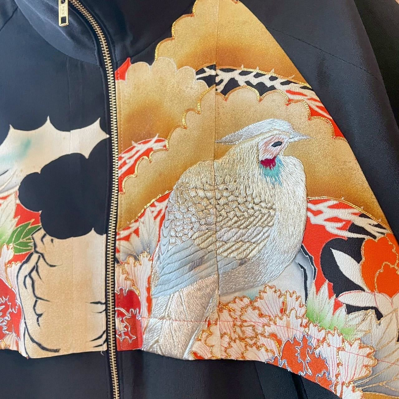 [Kuroyanagi collection] Truck Jacket - Flowers and Birds