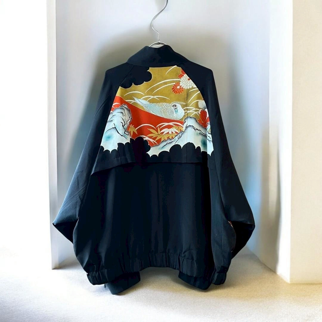 [Kuroyanagi collection] Truck Jacket - Flowers and Birds