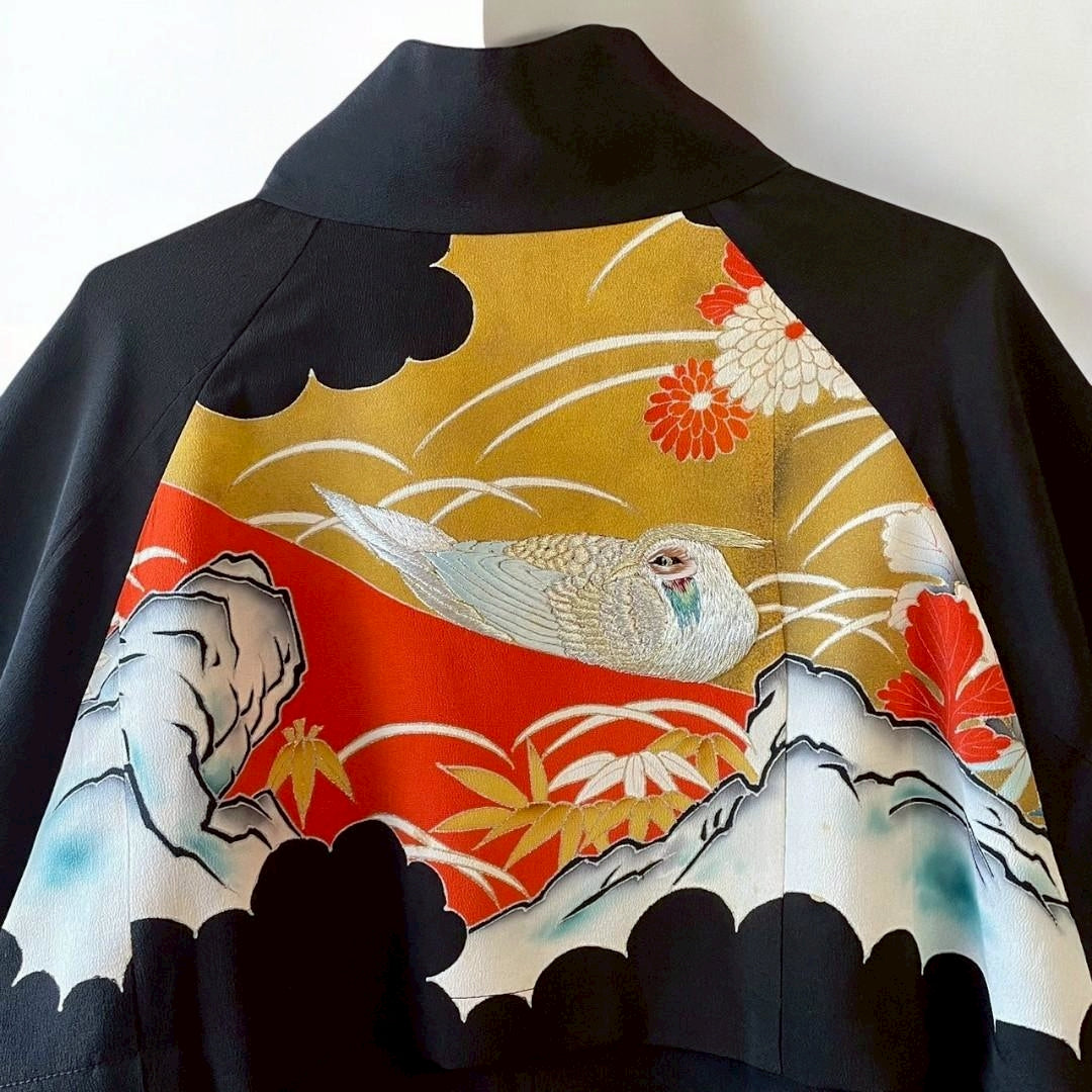 [Kuroyanagi collection] Truck Jacket - Flowers and Birds