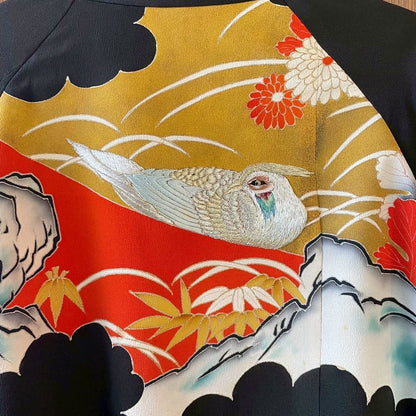 [Kuroyanagi collection] Truck Jacket - Flowers and Birds