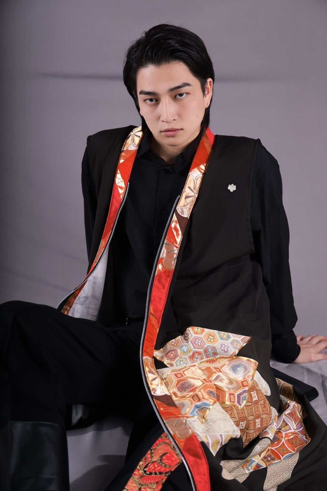 [Sample collection] Kimono sleeveless long coat 1