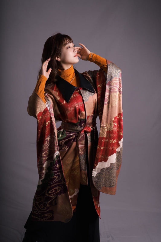[Sample collection] Kimono long coat 1