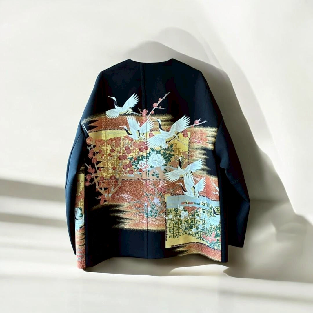 [Kuroyanagi collection] Collarless jacket