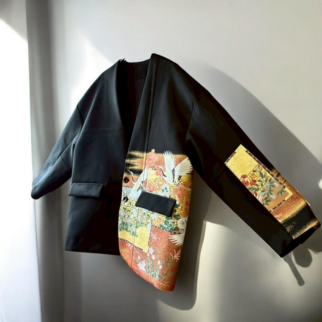 [Kuroyanagi collection] Collarless jacket