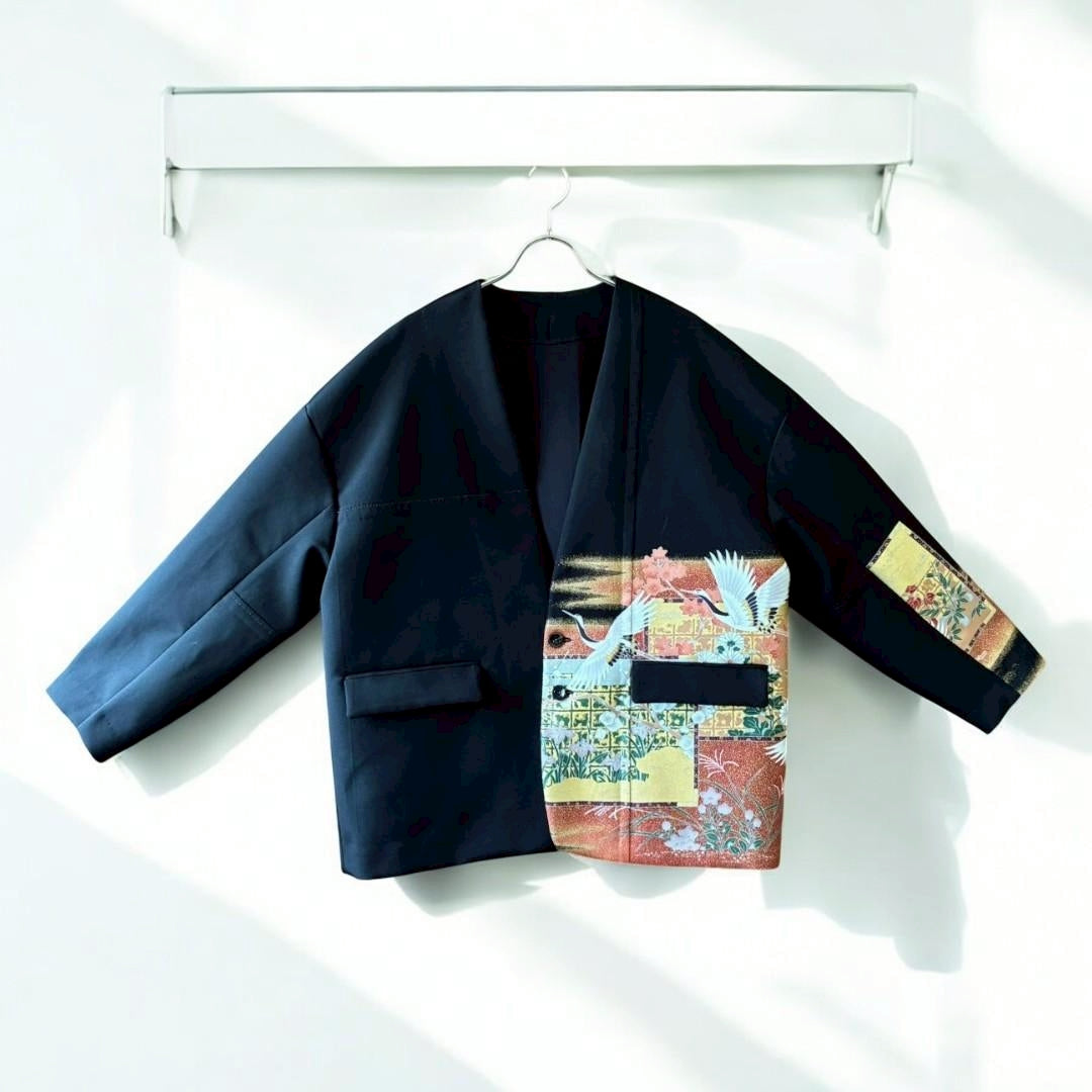 [Kuroyanagi collection] Collarless jacket