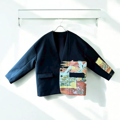[Kuroyanagi collection] Collarless jacket