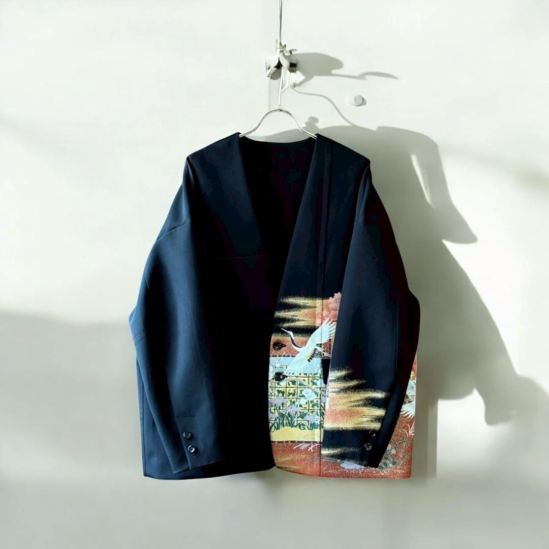 [Kuroyanagi collection] Collarless jacket